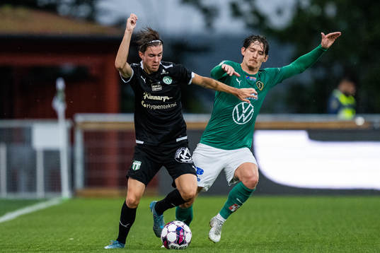 Västerås SKs Max Larsson och Jönköpings Södras Robin