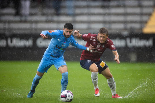 AFC Eskilstunas André Alsanati och Örgrytes Anton
