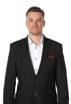 Timrås mediakommunikatör Kevin Blomkvist