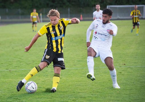 IFK Hässleholms Isaac Holmberg i matchen i div. 2 mellan