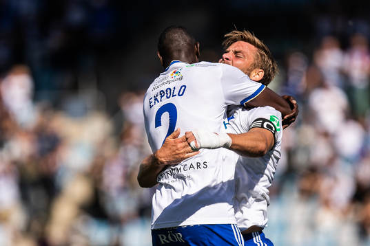 IFK Norrköpings Christoffer Nyman och Godswill Ekpolo