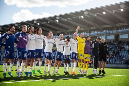 IFK Norrköpings spelare jublar