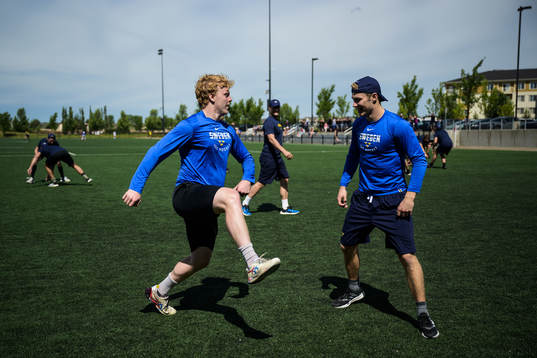 Åke Stakkestad and Fabian Lysell of the Swedish under-20
