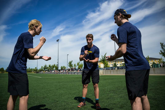 Albert Sjöberg, Daniel Torgersson and Leo Lööf of the