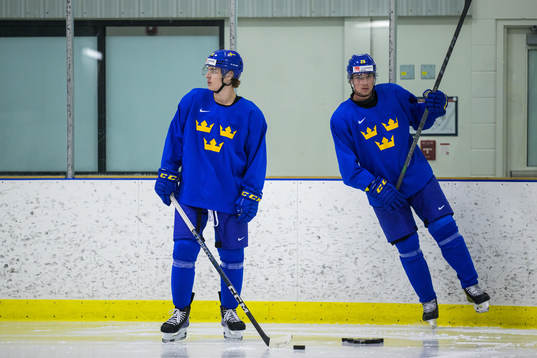 Liam Öhgren and Daniel Torgersson of the Swedish under-20
