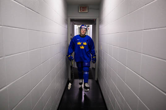 Åke Stakkestad of the Swedish under-20 national ice hockey