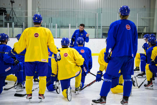 Assistant coach Todd Woodcroft of the Swedish under-20