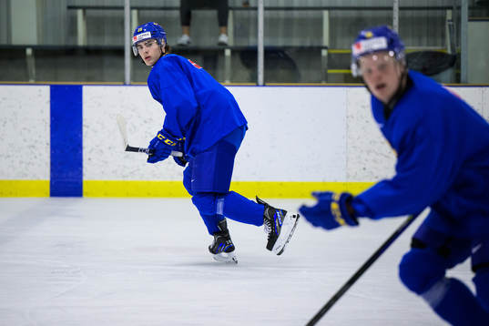 Liam Öhgren of the Swedish under-20 national ice hockey