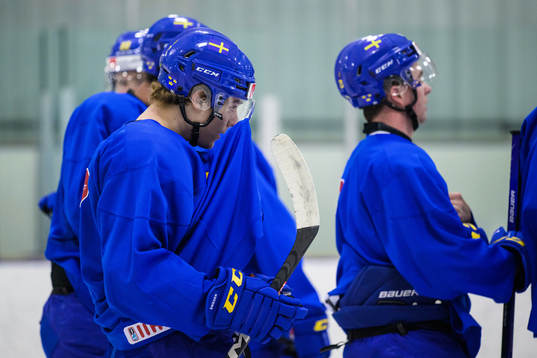 Liam Öhgren of the Swedish under-20 national ice hockey