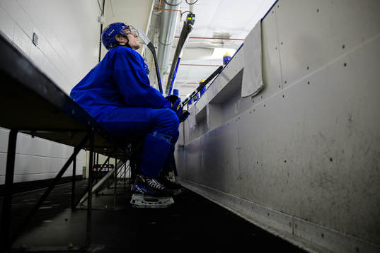 Liam Öhgren of the Swedish under-20 national ice hockey