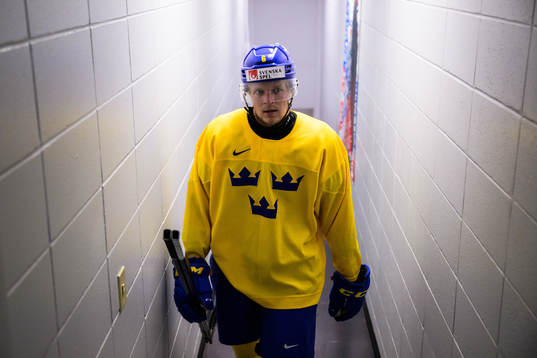 Måns Forsfjäll of the Swedish under-20 national ice