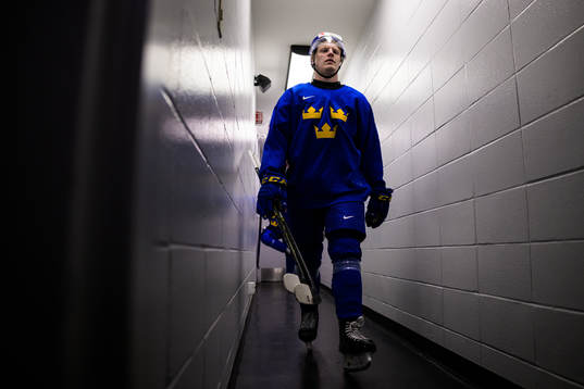 Åke Stakkestad of the Swedish under-20 national ice hockey