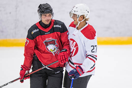OM21 All-Stars Adam Boqvist och Malmö Redhawks Ponthus