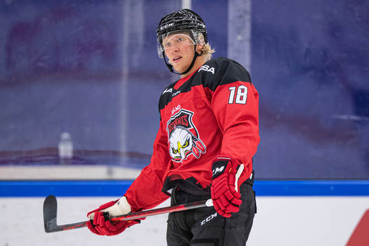 Malmö Redhawks Marcus Sylvegård jublar