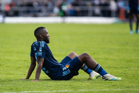 Djurgårdens Emmanuel Banda deppar
