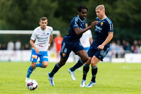 Djurgårdens Joel Asoro och Victor Edvardsen