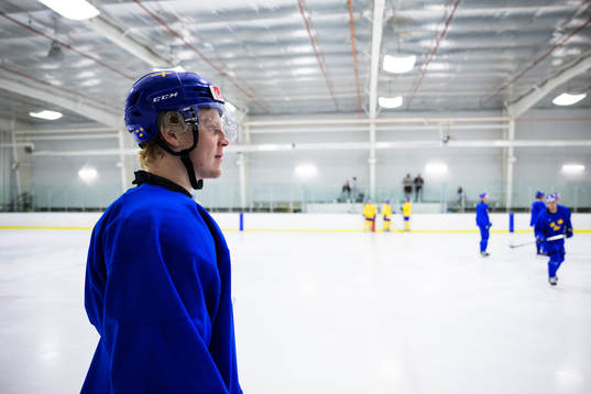 Åke Stakkestad of the Swedish under-20 national ice hockey