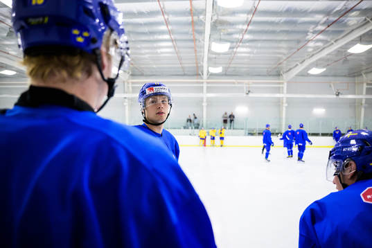 Fabian Lysell of the Swedish under-20 national ice hockey