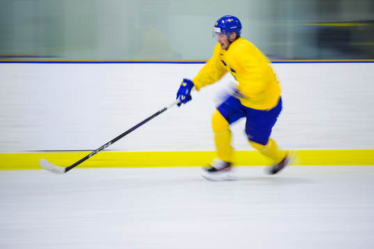Victor Stjernborg of the Swedish under-20 national ice