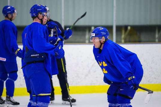 Isak Rosén and Emil Andrae of the Swedish under-20