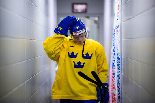 Theodor Niederbach of the Swedish under-20 national ice