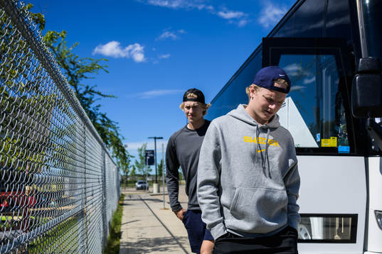 Simon Edvinsson and Theodor Niederbach of the Swedish