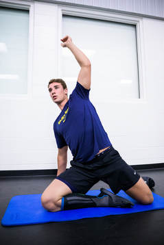 Daniel Torgersson of the Swedish under-20 national ice