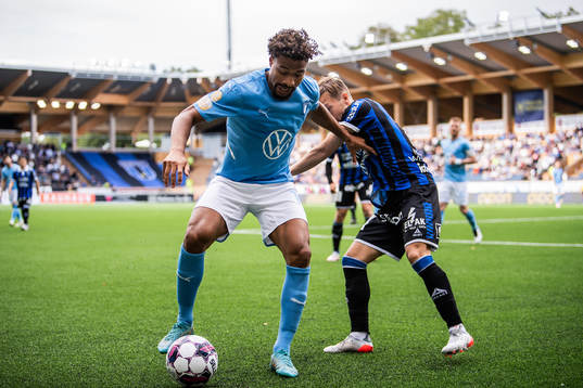 Malmö FFs Joseph Ceesay och Sirius Patrik Karlsson Lagemyr