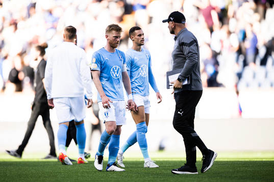 Malmö FFs Anders Christiansen deppar