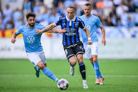 Malmö FFs Moustafa Zeidan och Sirius Aron Bjarnason