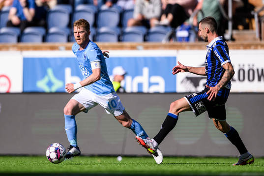 Malmö FFs Anders Christiansen och Sirius Filip Rogic