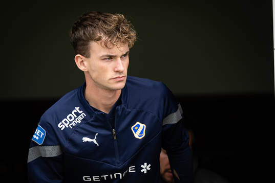 Halmstads Alexander Johansson före fotbollsmatchen i