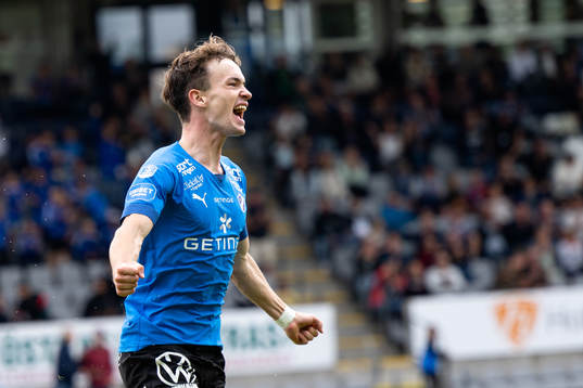 Halmstads Alexander Johansson jublar