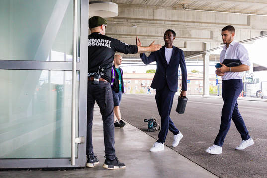 Hammarbys Bubacarr Trawally och Edvin Kurtulus