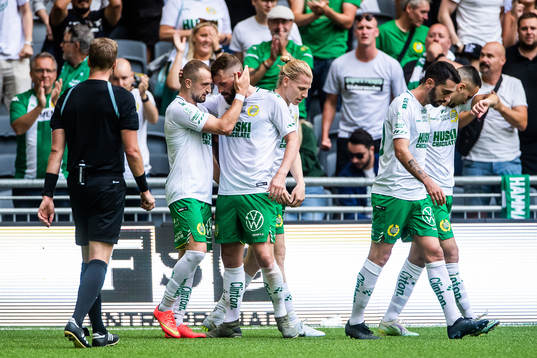 Hammarbys Veton Berisha jublar