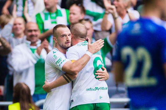 Hammarbys Veton Berisha jublar