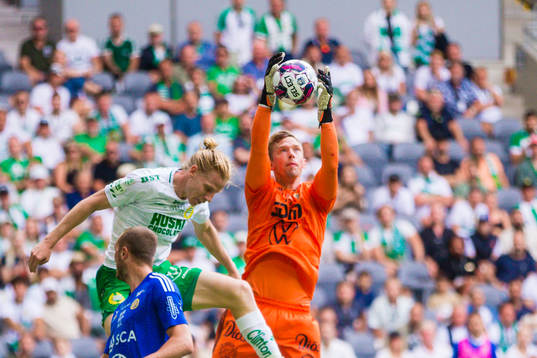 Sundsvalls målvakt Andreas Andersson och Hammarbys Gustav