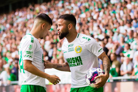 Hammarbys Alper Demirol och Mohanad Jeahze