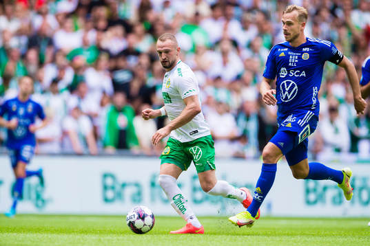 Hammarbys Veton Berisha och Sundsvalls Pontus Engblom