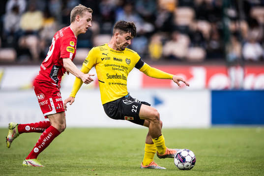 Elfsborgs Jeppe Møldrup Okkels och Mjällbys Jesper