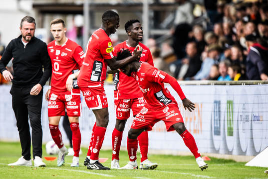 Elfsborgs Michael Baidoo jublar