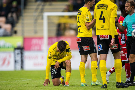 Mjällbys Jesper Gustavsson deppar
