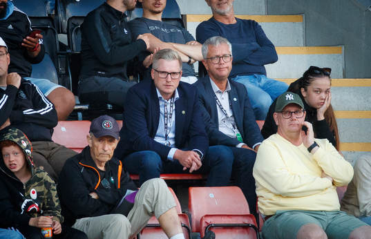 Örebros nya VD Jonas Lindegren och ordförande Kent Persson