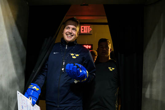 Head coach Tomas Montén of the Swedish under-20 national
