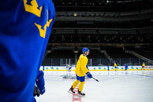 Ludvig Jansson of the Swedish under-20 national ice hockey