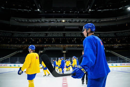Daniel Torgersson of the Swedish under-20 national ice