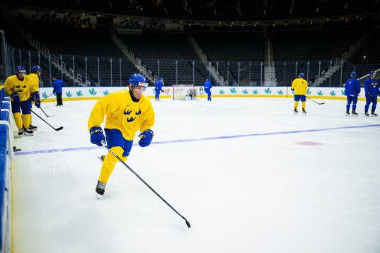 Måns Forsfjäll of the Swedish under-20 national ice