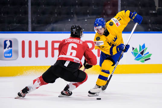 Lukas Cormier of Canada and Fabian Lysell of Sweden