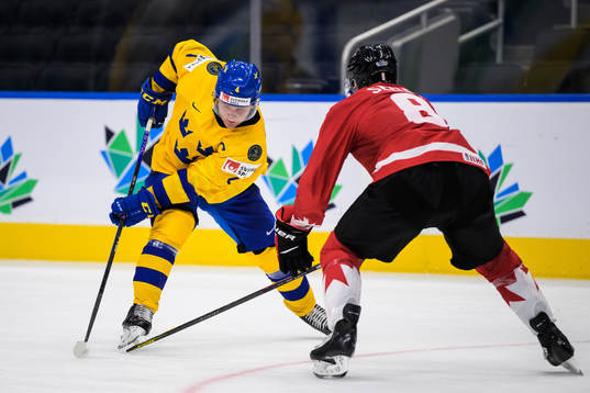 Emil Andrae of Sweden and Ronan Seeley of Canada