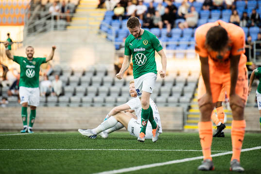 Jönköpings Södras Daniel Ljung jublar
